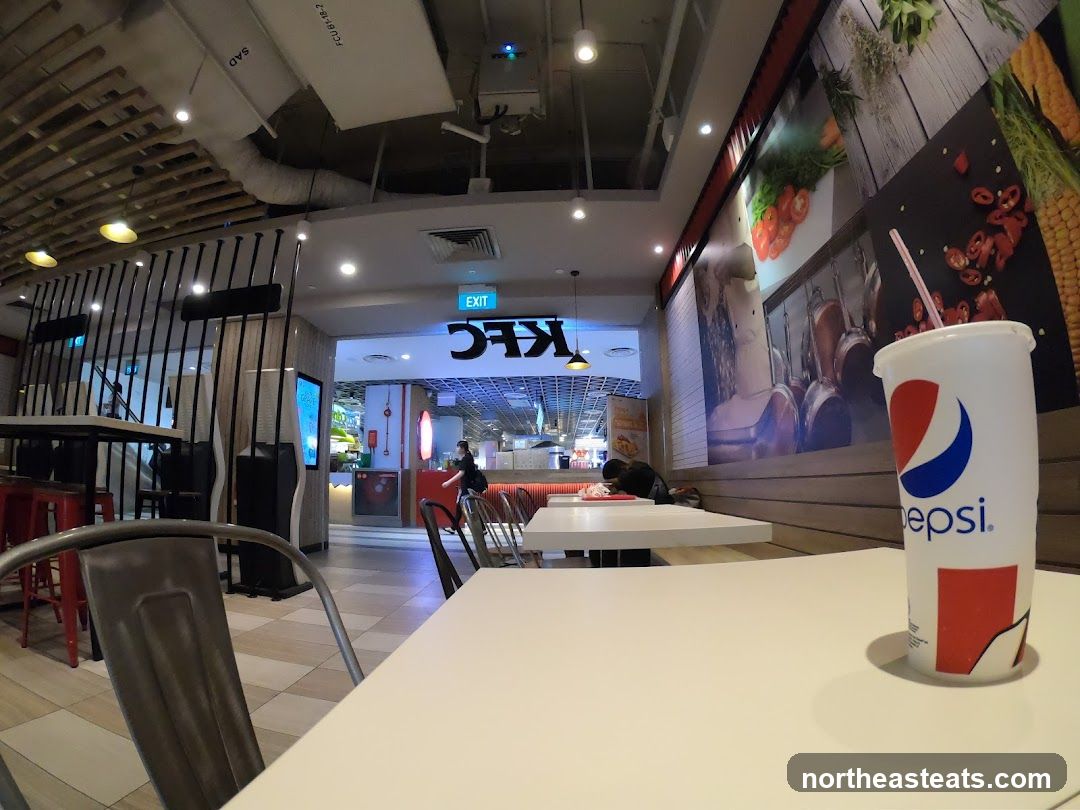 KFC Interior with Pepsi Cup