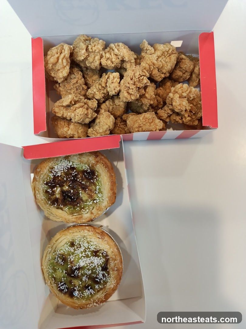 KFC Popcorn Chicken and Tarts