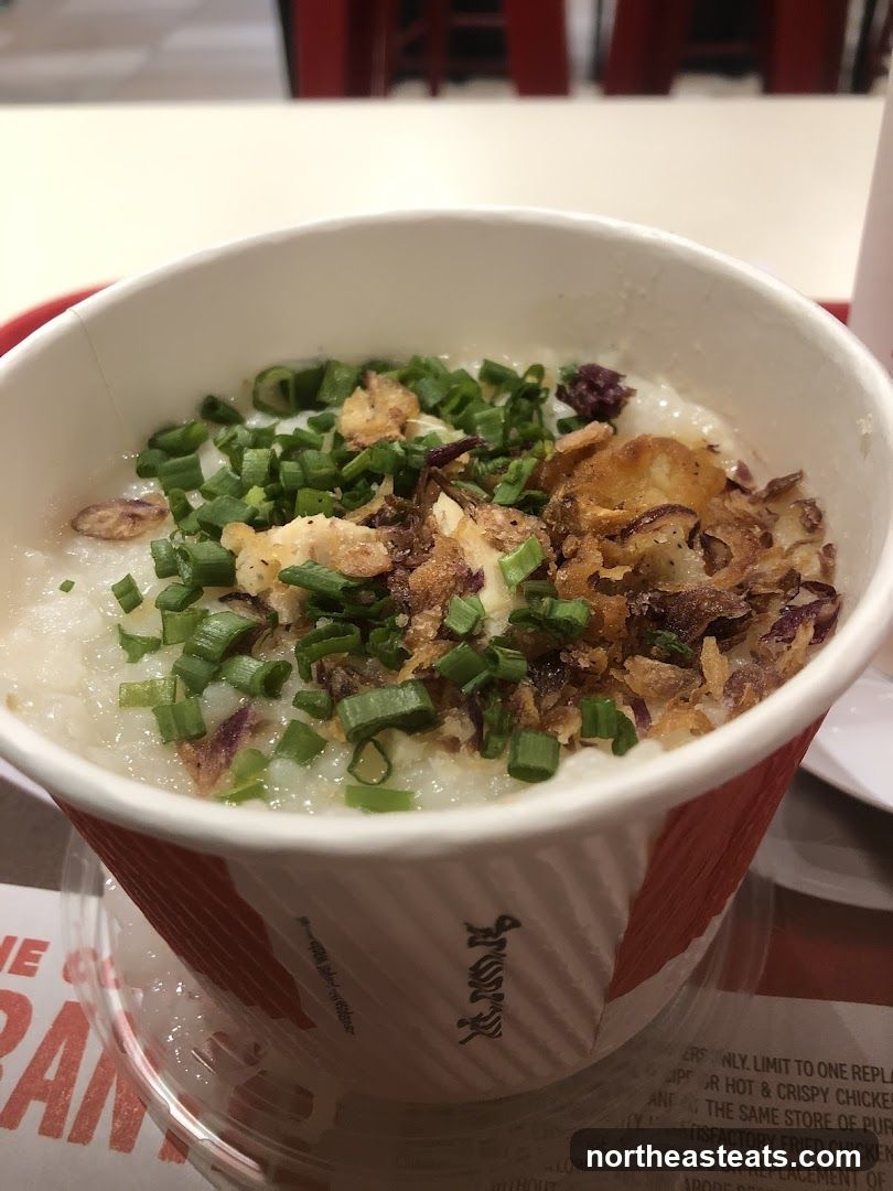 Congee with toppings