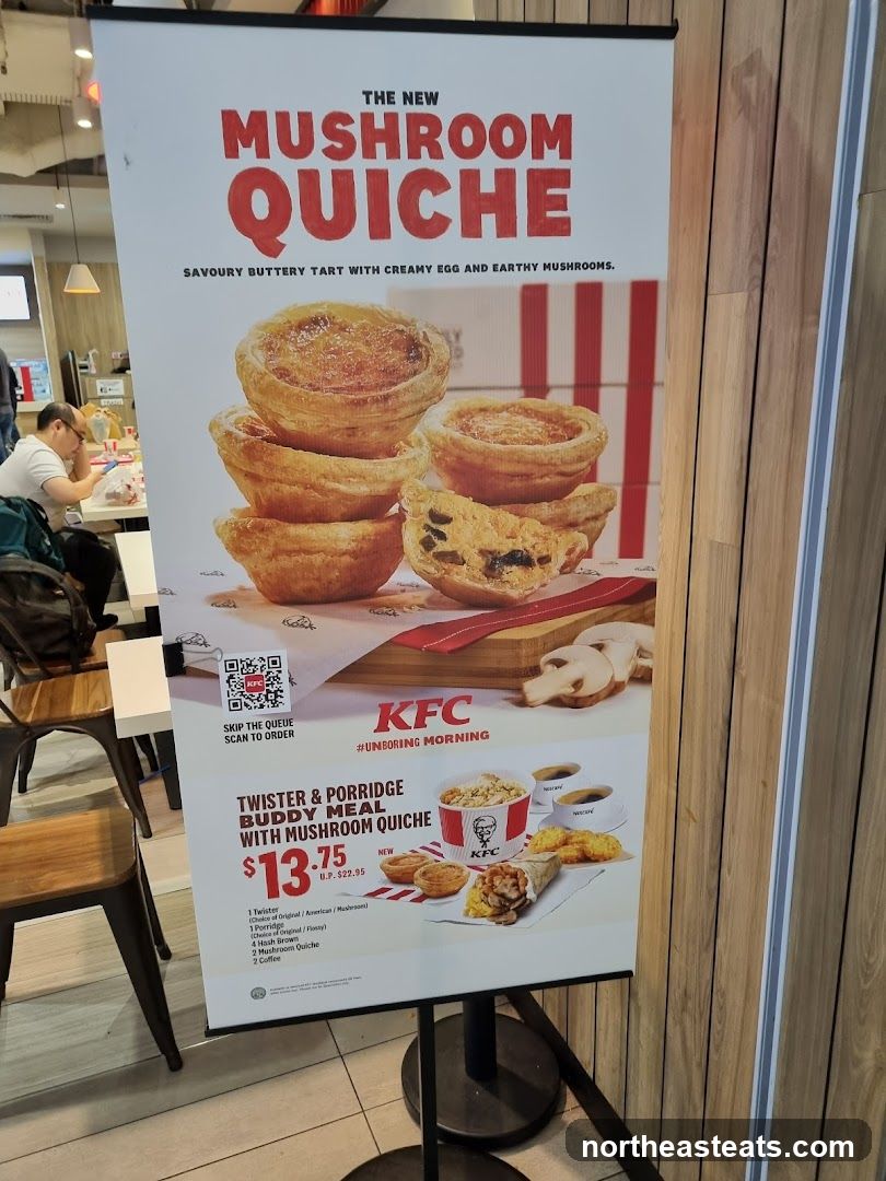 KFC Mushroom Quiche Promotion