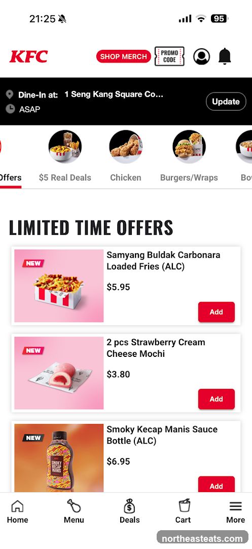KFC Limited Time Offers