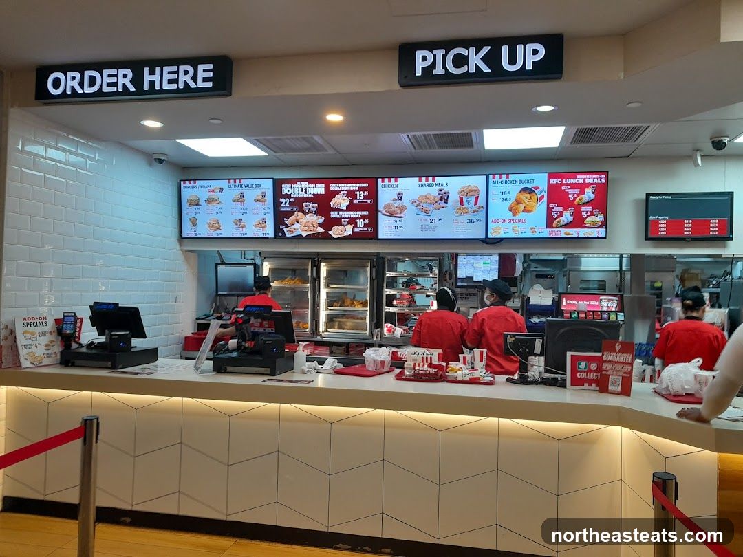 KFC Order and Pick-Up Counter