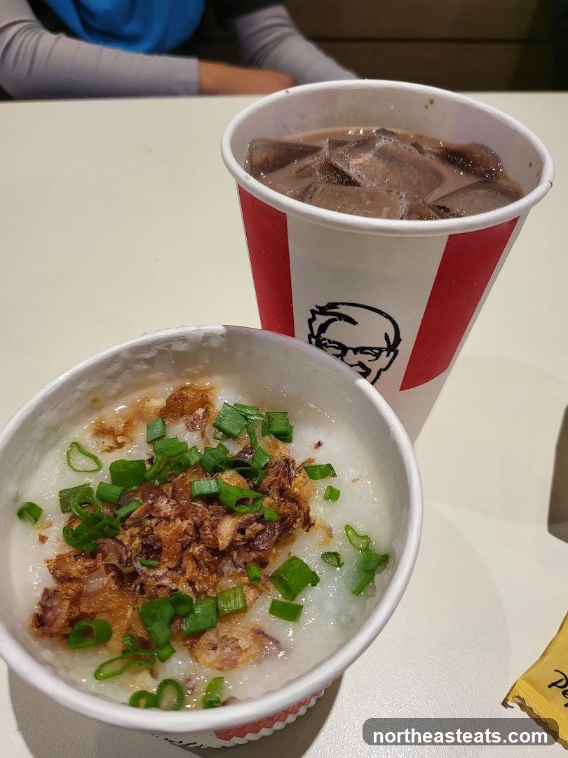 KFC Porridge and Drink