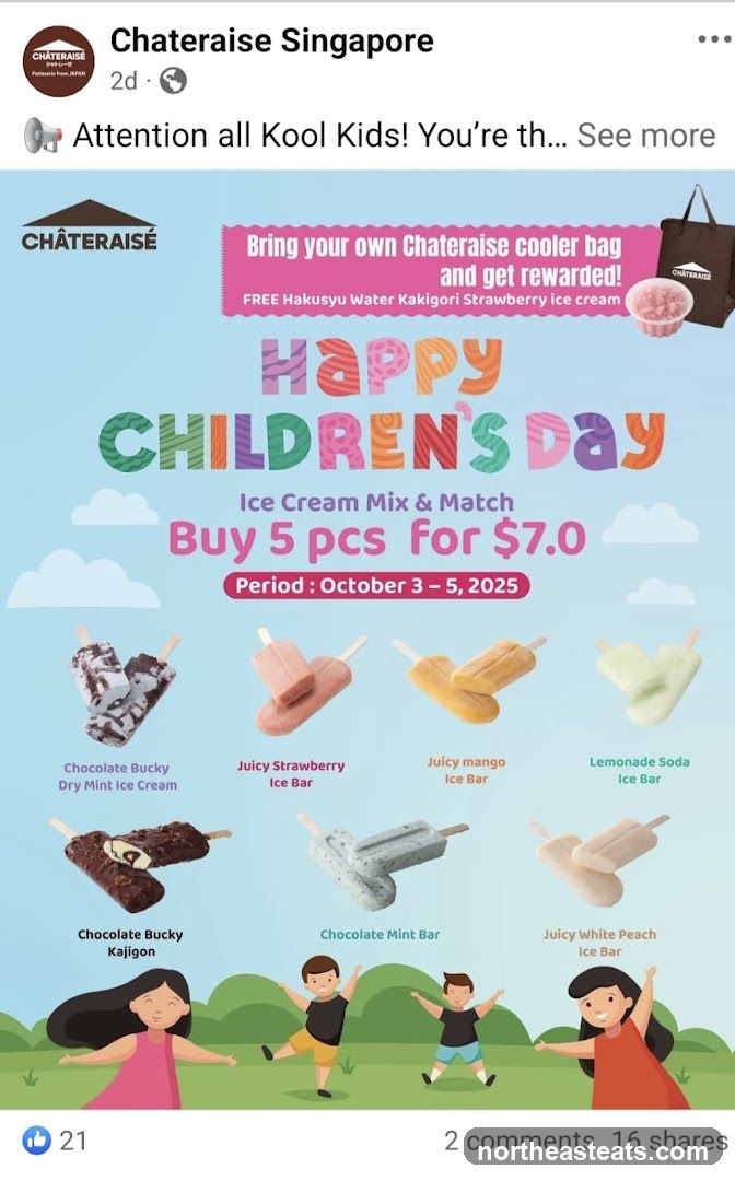 Happy Children's Day Ice Cream Promotion