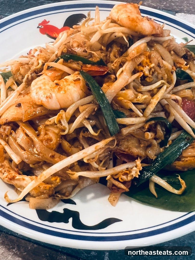 Pad See Ew with Shrimp