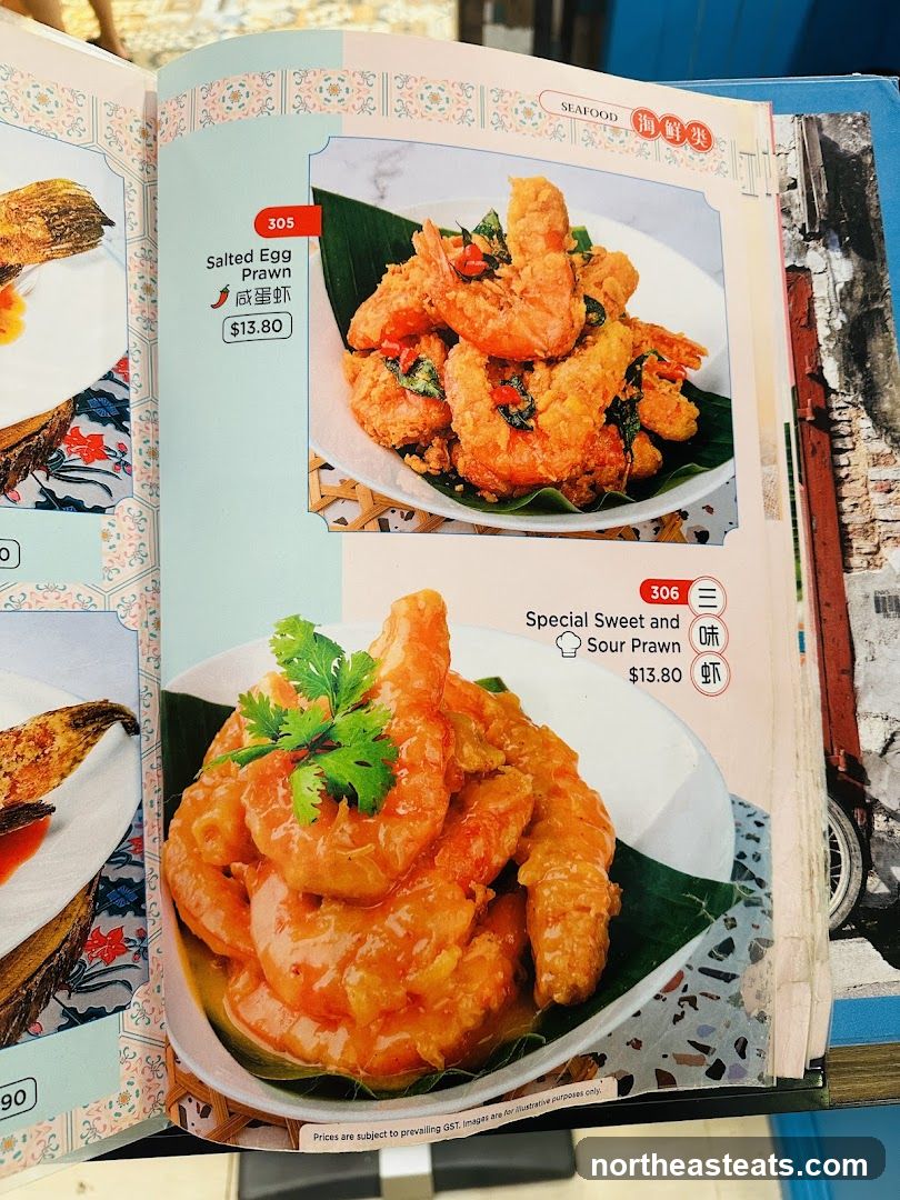 Seafood Menu
