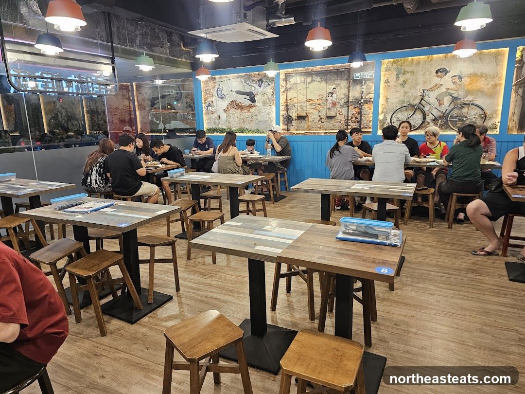 Restaurant Interior with Patrons