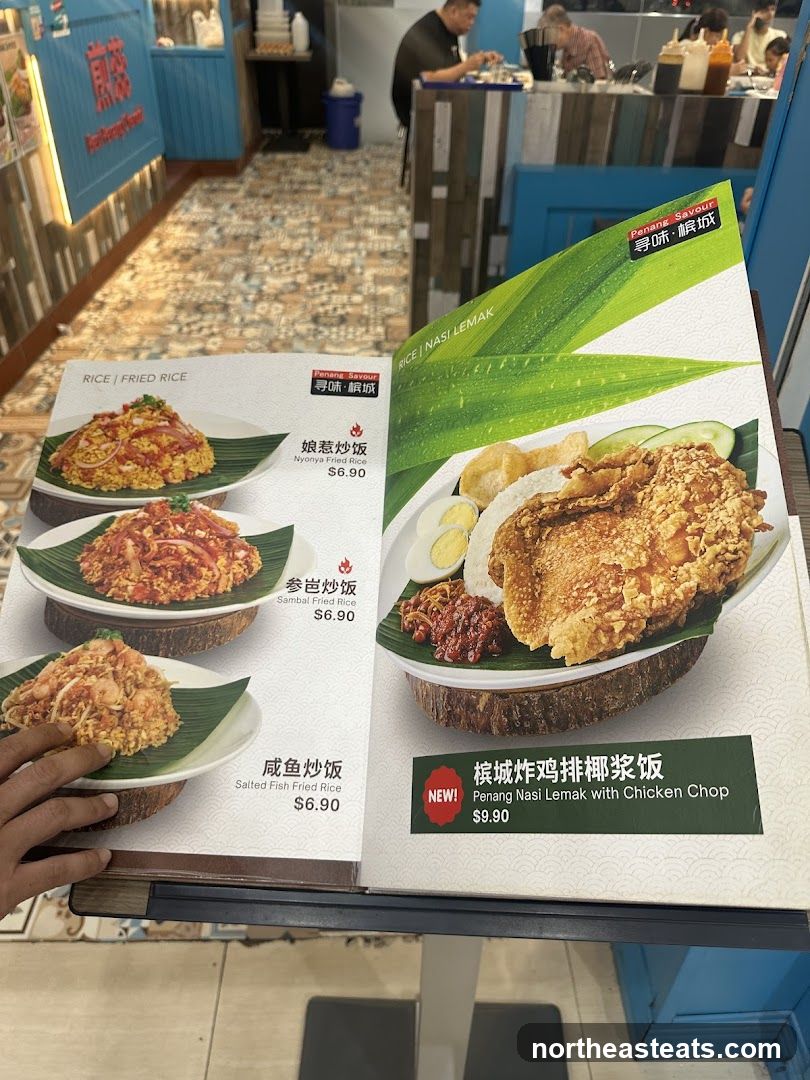 Penang Savour Menu