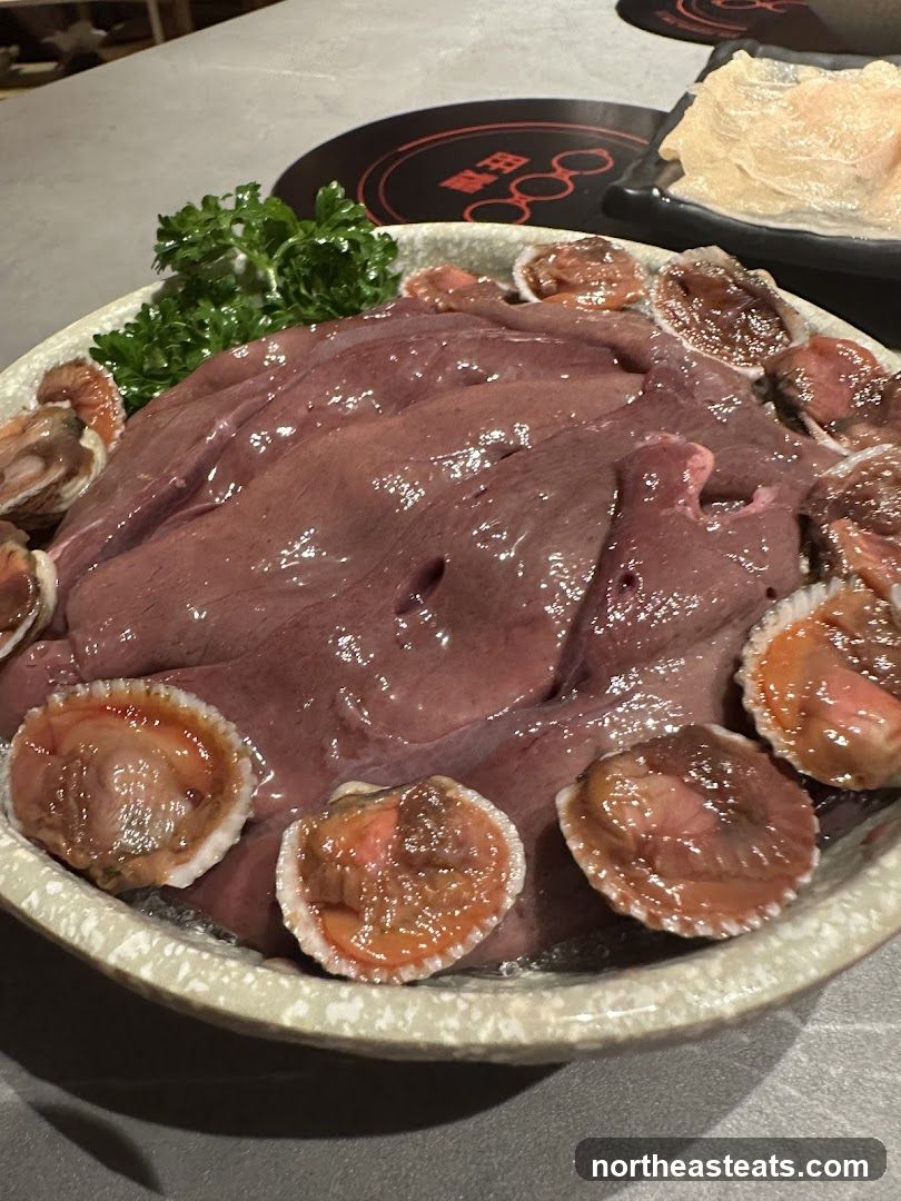 Raw Meat and Scallops Platter