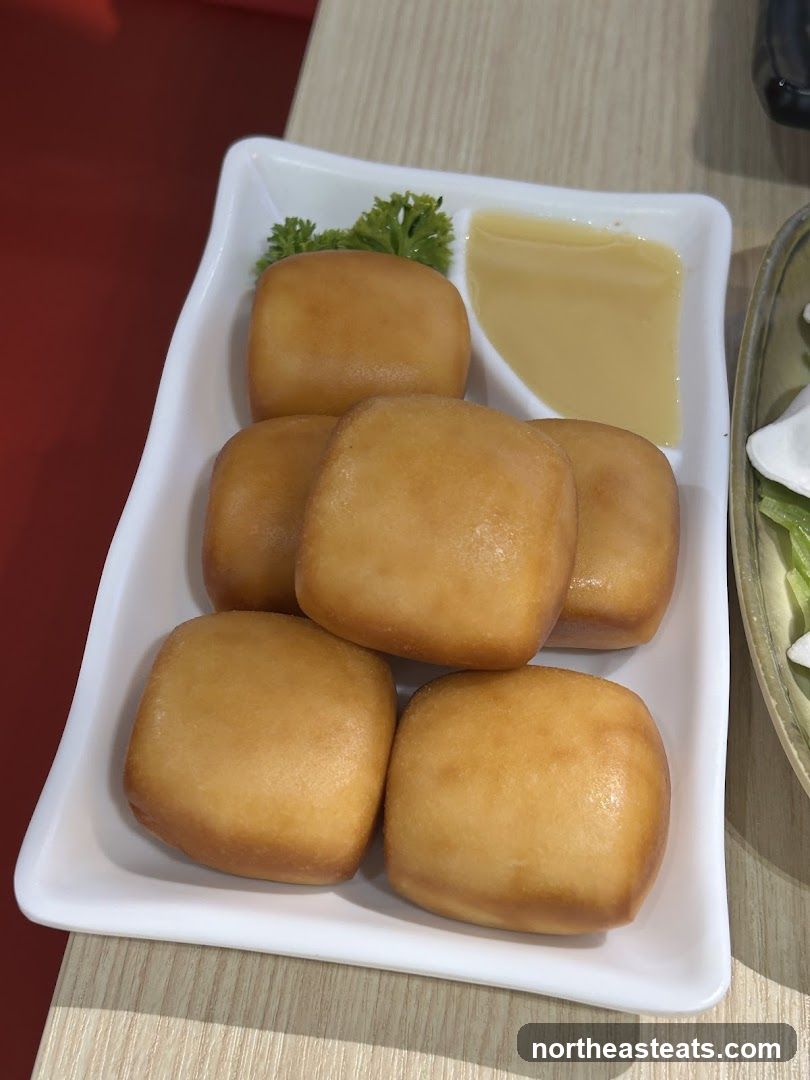 Fried Mantou Buns with Condensed Milk