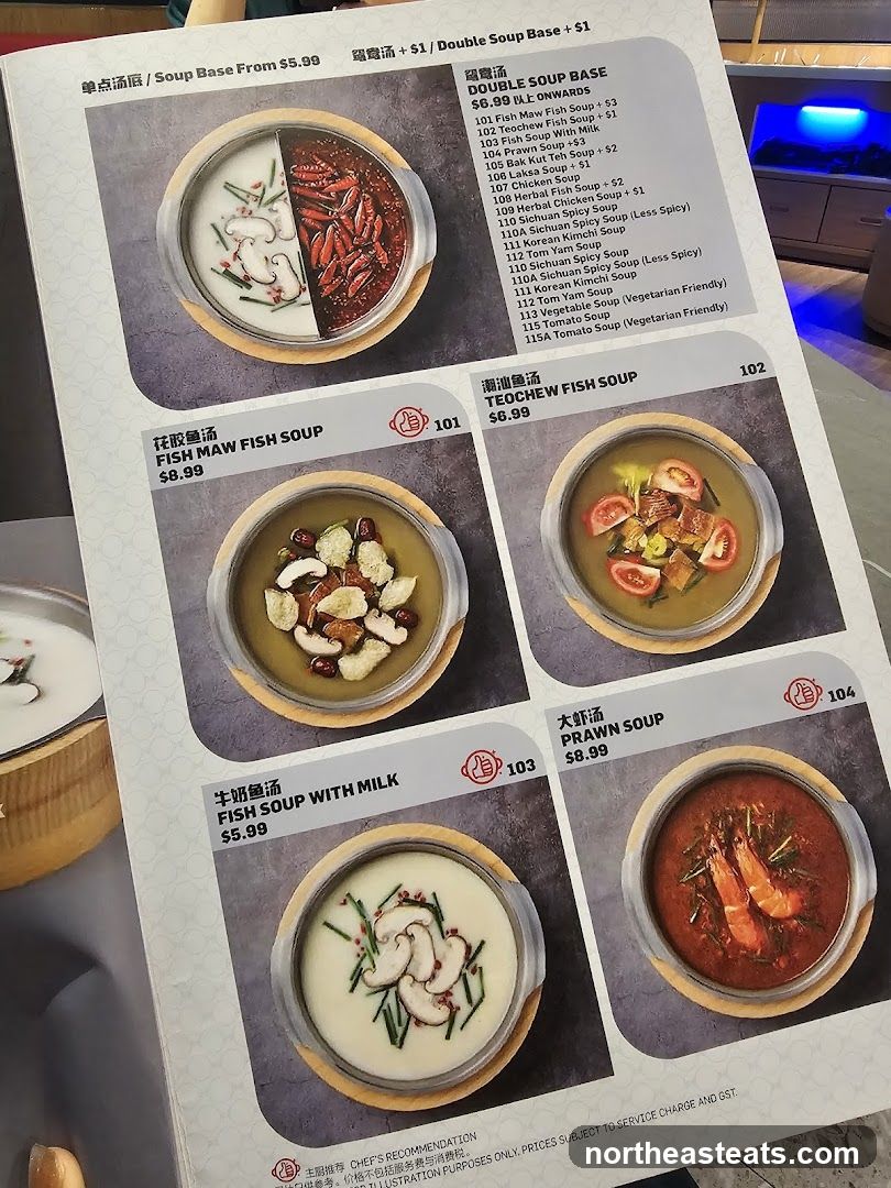 Soup Base Menu