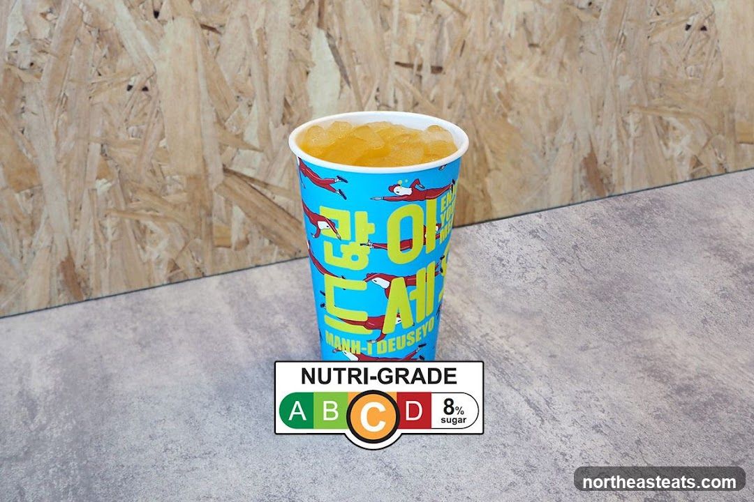 Beverage with Nutri-Grade Label