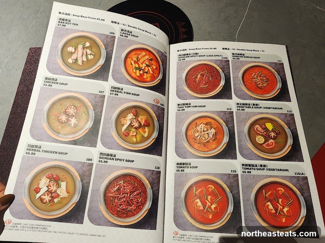Soup Base Menu