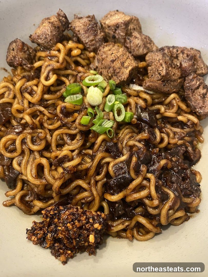 Noodles with Meat and Chili Paste