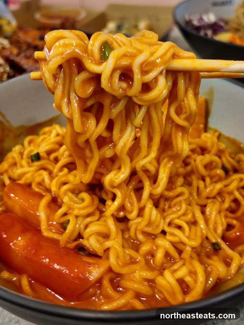 Spicy Noodles with Sausages
