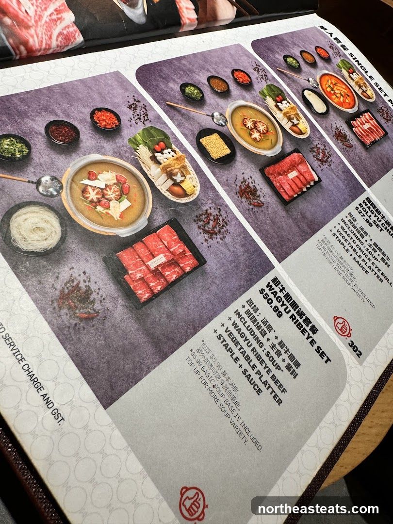 Single Set Menu