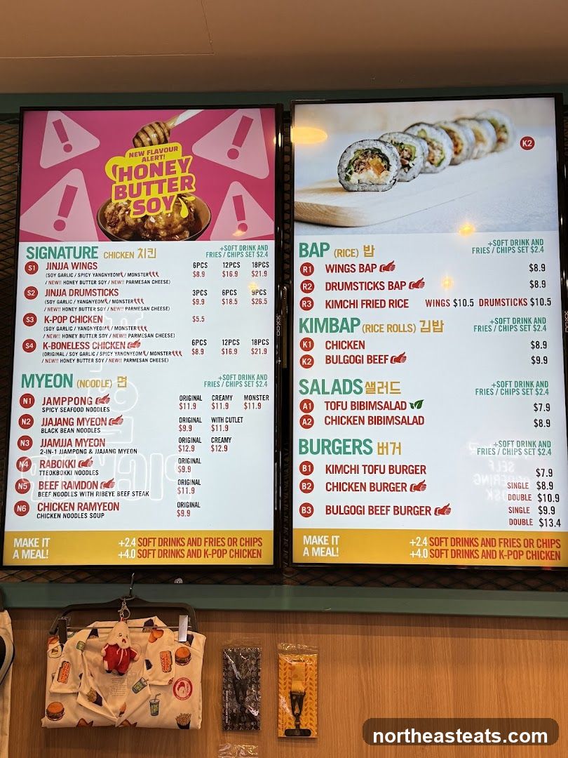 K-Food Menu