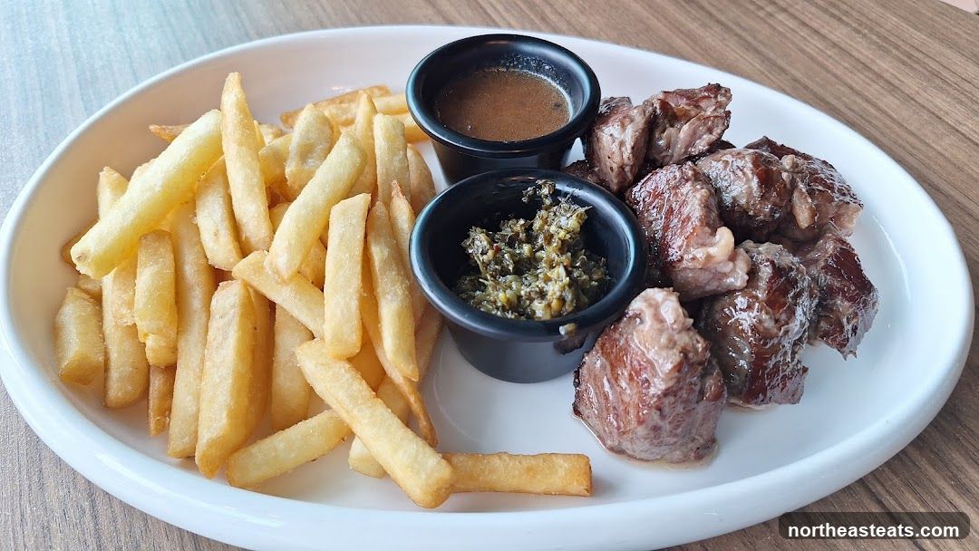Steak Bites and Fries