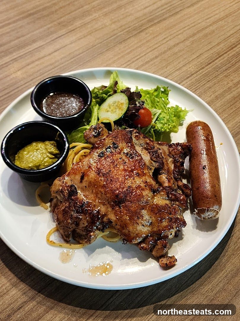 Grilled Chicken and Sausage Platter