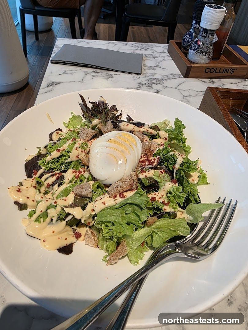 Salad with Egg and Croutons