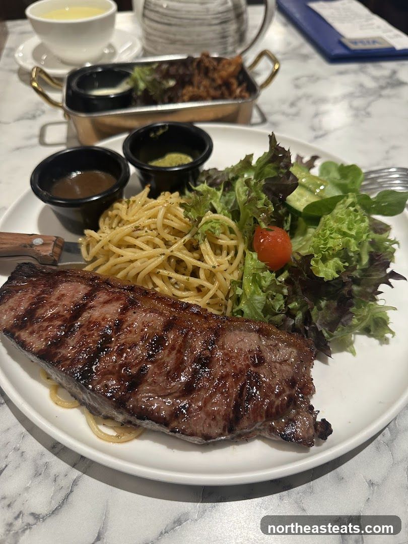 Steak and Spaghetti