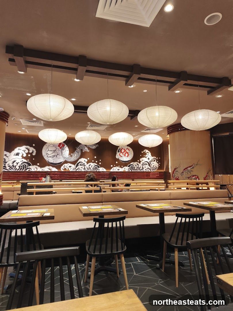 Restaurant Interior with Japanese-inspired Decor