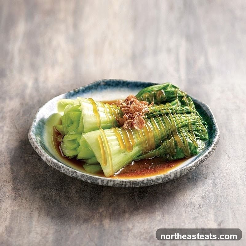 Steamed Bok Choy with Sauce