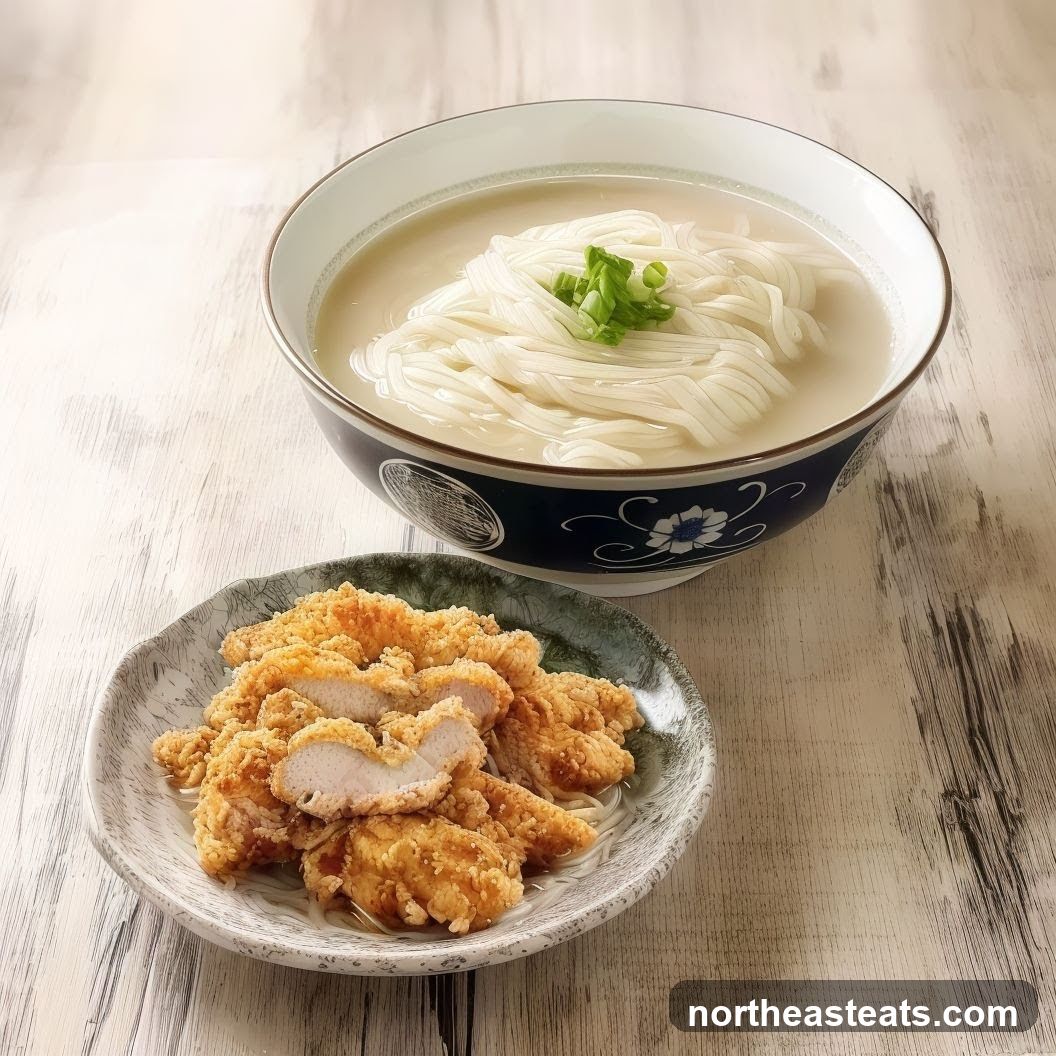 Noodles with Fried Chicken
