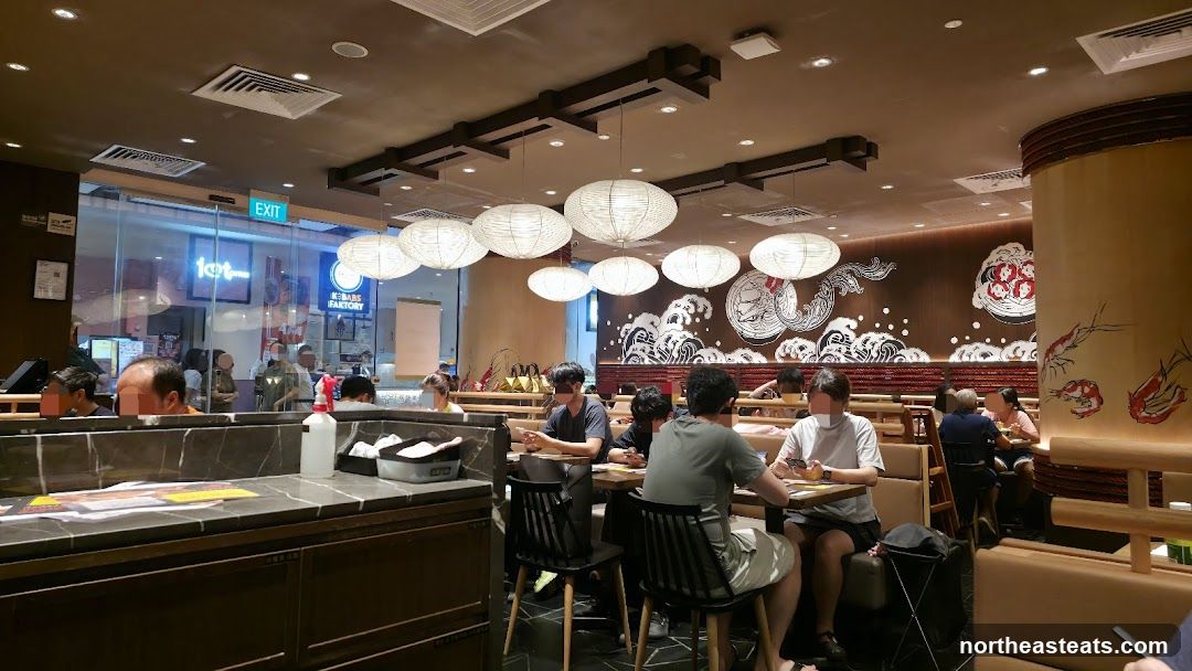 Restaurant Interior with Patrons