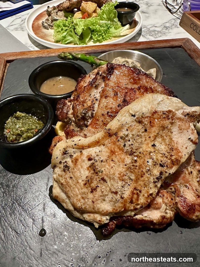 Grilled Pork Chops with Sides