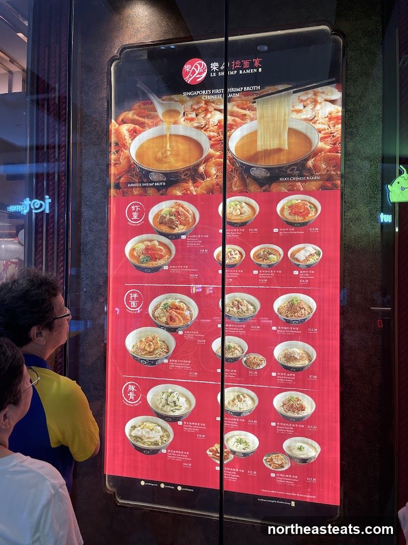 Le Shrimp Ramen Menu