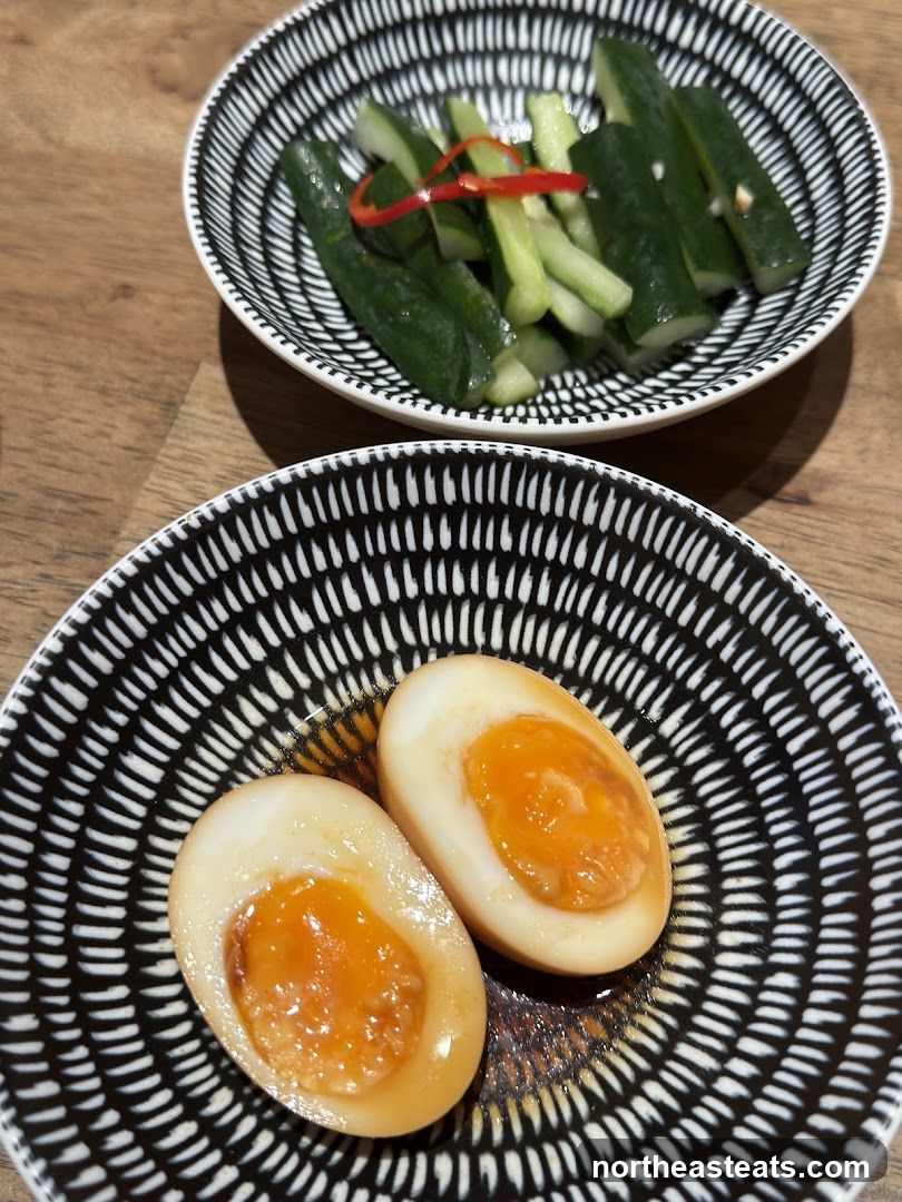 Marinated Eggs and Pickled Cucumbers