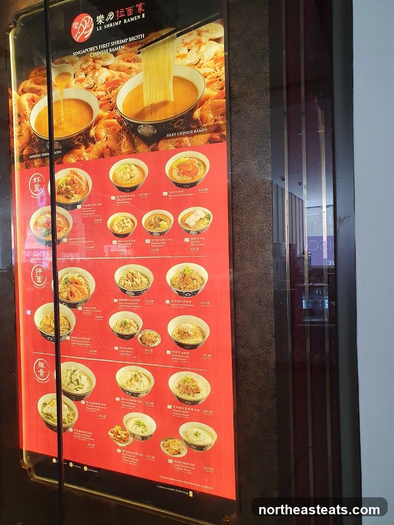 LE SHRIMP RAMEN Menu