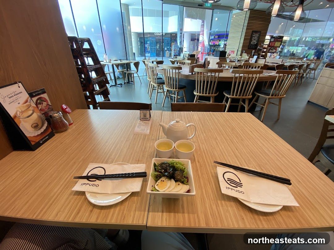 Table Setting with Food and Drinks