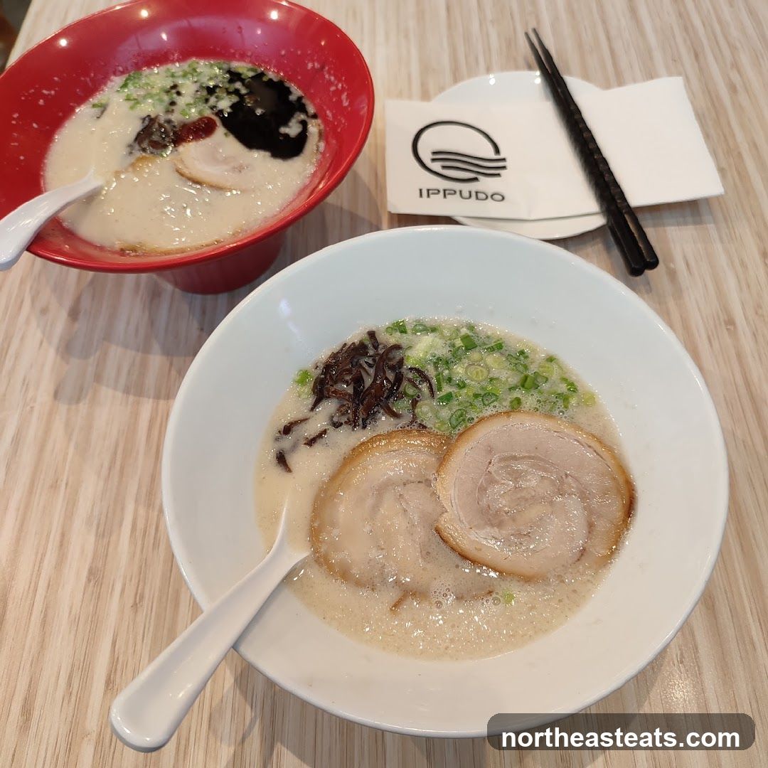 Two bowls of ramen