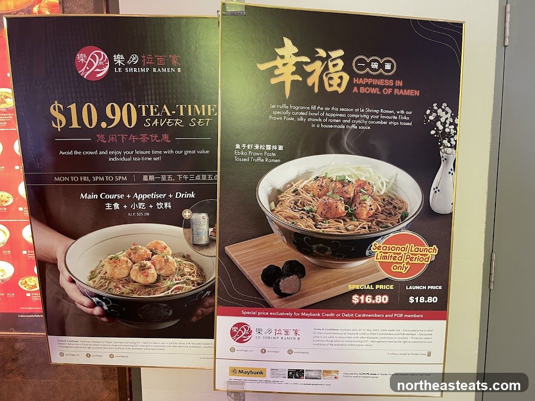 Le Shrimp Ramen Menu Promotions