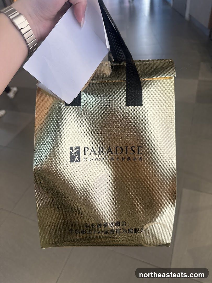 Gold Shopping Bag