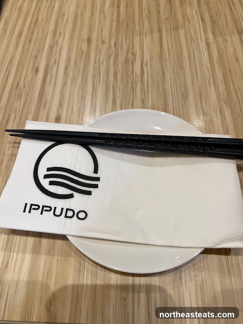 Ippudo Napkin and Chopsticks