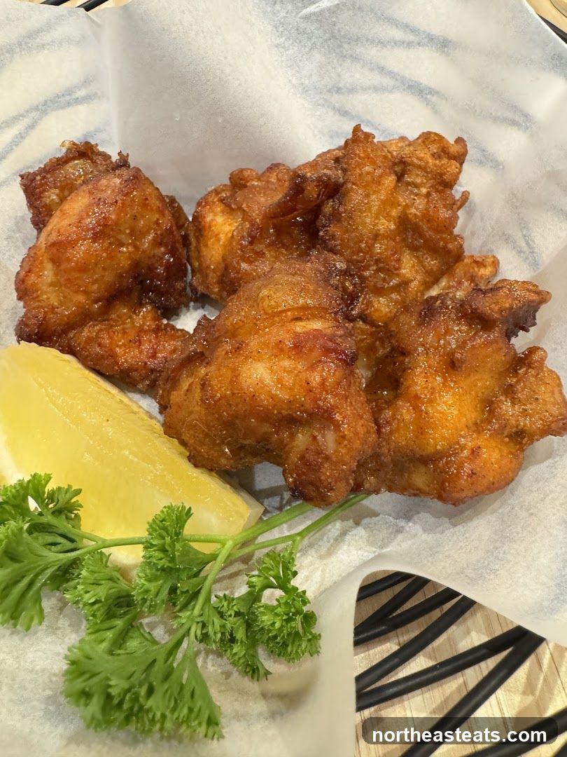 Fried Chicken Bites with Lemon and Parsley