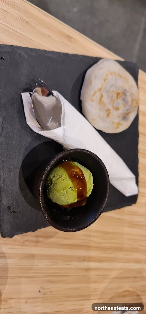 Dessert with Ice Cream and Mochi