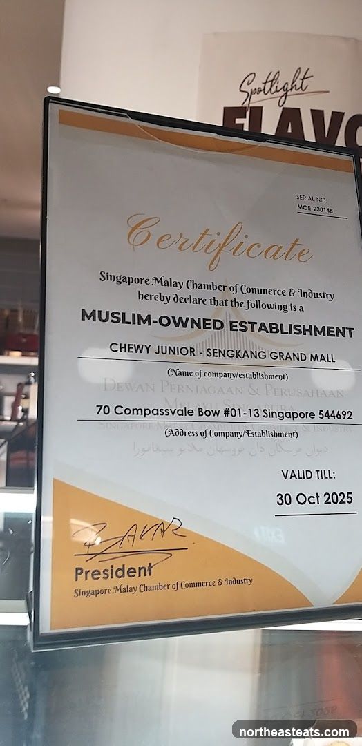Chewy Junior - Sengkang Grand Mall (Halal Certified / Muslim Owned)