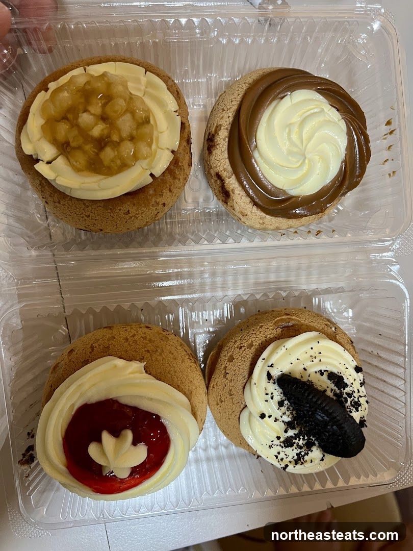 Four Cream Puffs