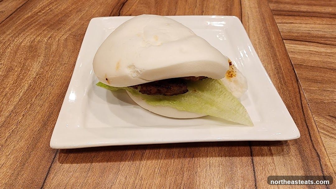 Steamed Bun with Patty and Lettuce