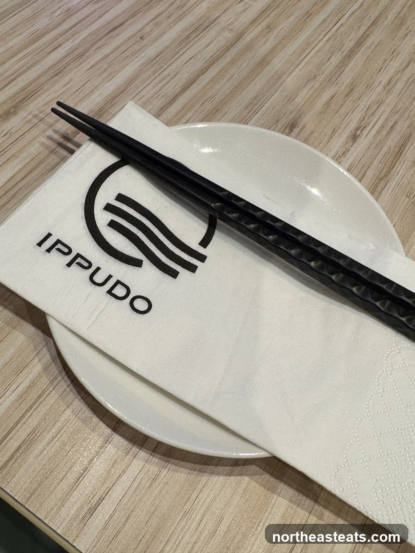 Table Setting with Chopsticks and Napkin