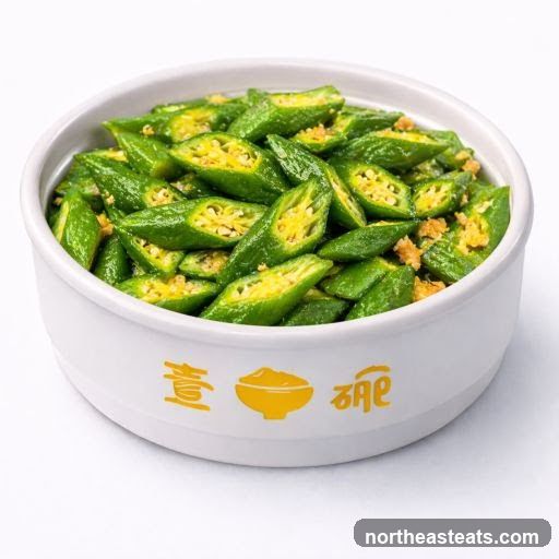 Sliced Okra Dish