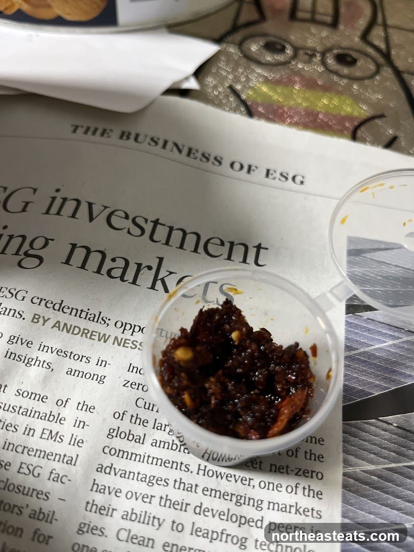 Newspaper Article with Food Sample