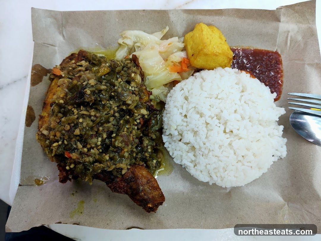 Fried Chicken with Rice and Sides
