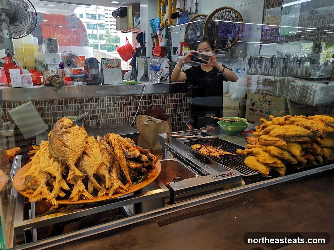 Fried Fish and Chicken Stall