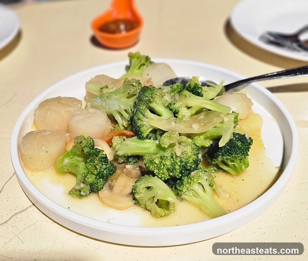 Scallops and Broccoli