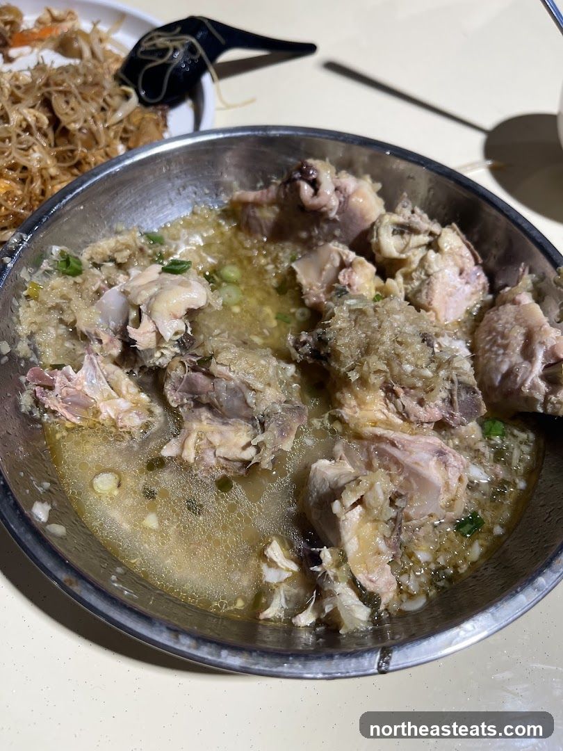 Steamed Chicken with Ginger and Scallions